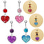 1 Piece Heart Shape Belly Ring - Punk Simple Style, 316 Stainless Steel with Rhinestone Inlay, White Gold Plated