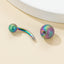 18K Gold Plated Stainless Steel Belly Ring with Matte Ball Design