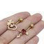 Star and Heart Navel Rings - Stainless Steel and Gold/Silver Plated with Rhinestones