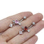 Star and Heart Navel Rings - Stainless Steel and Gold/Silver Plated with Rhinestones