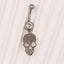 Star Skull Belly Ring 316 Stainless Steel with Resin Glass Inlay, Gold and Silver Plated