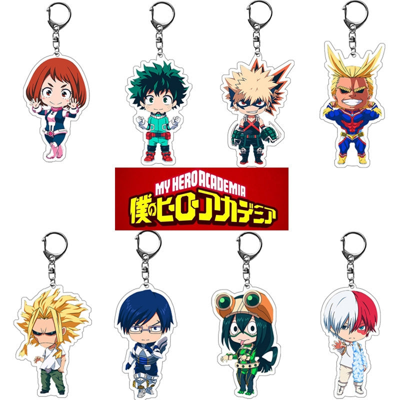 Acrylic Cartoon Character Keychain Pendant - My Hero Academia Collection