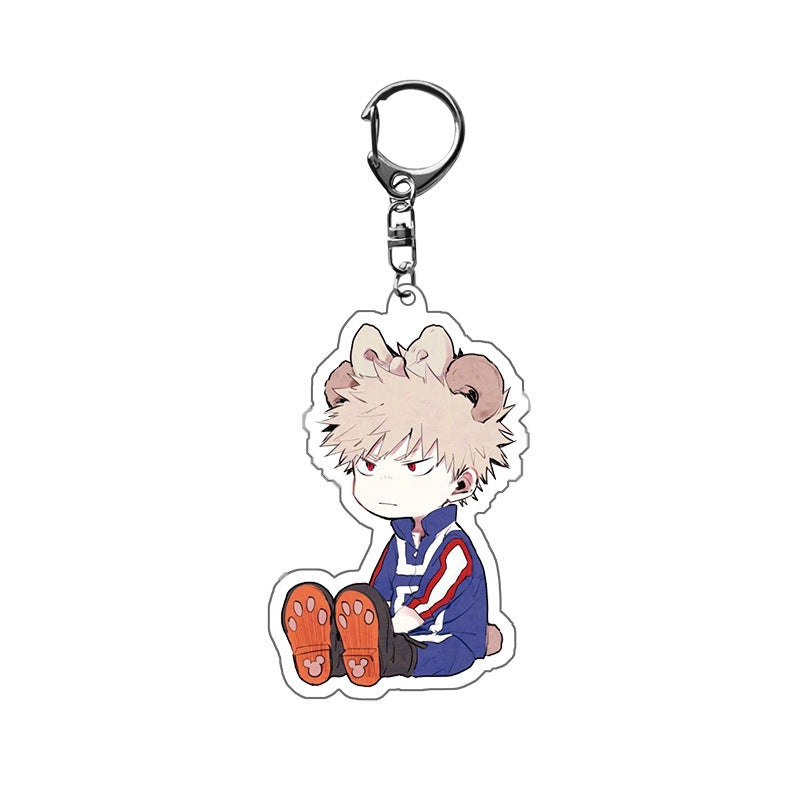 Acrylic Cartoon Character Keychain Pendant - My Hero Academia Collection