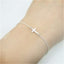 Gold Plated Cross Alloy Women's Bracelet - Fashionable Religious Jewelry