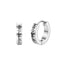 Casual Roman Numerals Stainless Steel Hoop Earring for Men