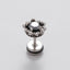 1 Piece Vintage Geometric 316 Stainless Steel Black Zircon Men's Ear Studs