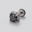 1 Piece Vintage Geometric 316 Stainless Steel Black Zircon Men's Ear Studs