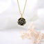 Copper Gold-Plated Rose Flower Pendant Necklace for Women