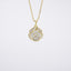 Copper Gold-Plated Rose Flower Pendant Necklace for Women