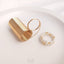 Copper and Platinum Tone Memory Wire Ring for DIY Jewelry Making