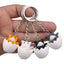 Cute Cat Alloy Plastic Keychain Pendant - DIY Creative Cartoon Design