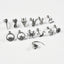 18K Gold Plated Stainless Steel Zircon Ghost Head Snake Earrings & Ear Cartilage Rings