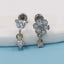 Heart Shape Butterfly Ear Cartilage Rings & Studs - 316 Stainless Steel & Silver Plated Copper