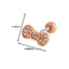 Star Heart Bow Knot Zircon Stainless Steel Cartilage Stud Earrings