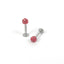 Geometric Stainless Steel Lip Rings & Multi-Color Shambhala Diamond Ball Stud Earrings