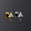 Geometric Zircon Crystal Ear Cartilage Rings & Studs for Women