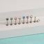 G23 Titanium Opal Resin Water Drop Ear Cartilage & Lip Ring Studs