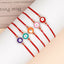 Ethnic Style Multicolor Alloy Eye Handwoven Unisex Bracelet