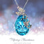 Fashion Butterfly Crystal Teardrop Pendant Necklace for Women