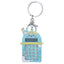 Fashion Zinc Alloy Keychain with Calculator Charm