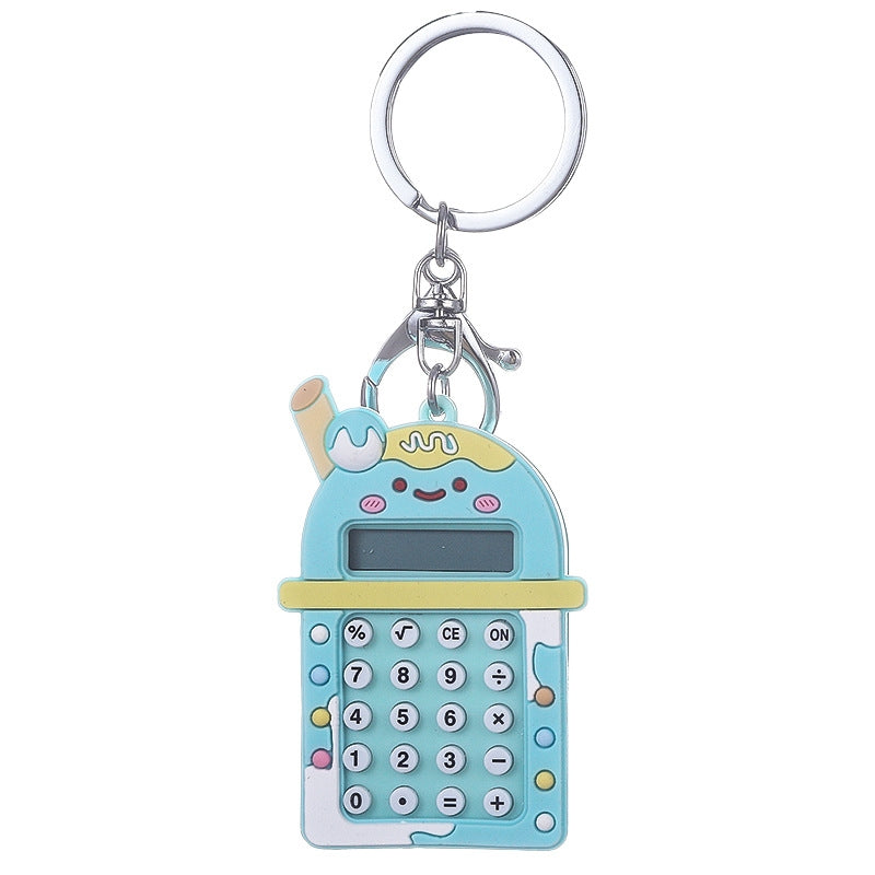 Fashion Zinc Alloy Keychain with Calculator Charm