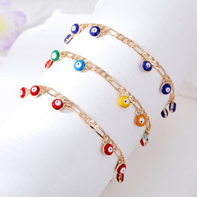 Fashion Bohemian Multi-Eye Tassel Alloy Women's Bracelet