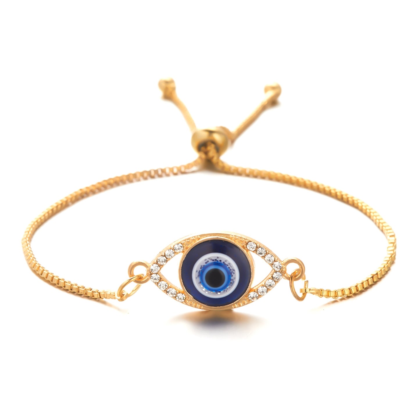 Fashion Evil Eye Rhinestone Alloy Women's Bracelet