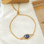 Fashion Evil Eye Rhinestone Alloy Women's Bracelet