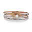 Fashion Geometric PU Leather Multilayer Animal Print Women's Bangle Bracelet