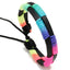 Fashion Geometric Leather Rainbow Unisex Bracelets - Colorful Hand-Woven Jewelry