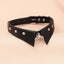 Fashion Geometric PU Leather Gothic Choker Necklace for Women