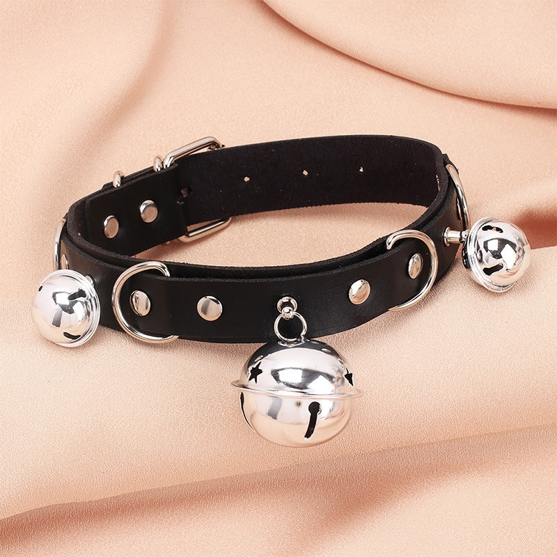 Fashion Geometric PU Leather Gothic Choker Necklace for Women