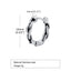 Fashion Geometric Stainless Steel Twisted Hoop Men's Earrings