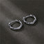 Fashion Geometric Titanium Steel Men's Twisted Rope Hoop Earrings