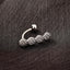 1 Piece Fashion Sunflower Heart Shape Stainless Steel Zircon Belly Ring