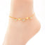 Fashion Heart Shape Titanium Steel Women's Anklet with Shell Charm