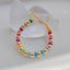 Fashion Bohemian Multicolor Soft Clay Beaded Women's Bracelet with 18k Gold Plated Beads