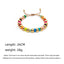 Fashion Bohemian Multicolor Soft Clay Beaded Women's Bracelet with 18k Gold Plated Beads