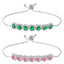 Fashion Adjustable Emerald Zircon Crystal Inlay Women's Bracelet