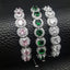 Fashion Adjustable Emerald Zircon Crystal Inlay Women's Bracelet