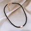 Fashion Round Imitation Pearl Beaded Choker Necklace for Women