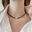 Fashion Round Imitation Pearl Beaded Choker Necklace for Women