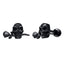 Fashion Skull Rose Stainless Steel Ear Studs - Single Piece Earrings