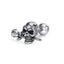 Fashion Skull Rose Stainless Steel Ear Studs - Single Piece Earrings