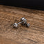 Fashion Skull Rose Stainless Steel Ear Studs - Single Piece Earrings