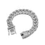 Fashion Rhinestone Inlay Cuban Chain Unisex Bracelets - Hip-Hop Style Accessories