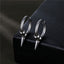 Fashion Stainless Steel Tapered Pendant Hoop Earrings for Men and Women