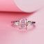 Fashion Square Alloy Zircon Engagement Ring for Women