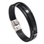 Fashion Square PU Leather Patchwork Multi-Layer Men's Bracelet