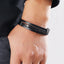 Fashion Square PU Leather Patchwork Multi-Layer Men's Bracelet